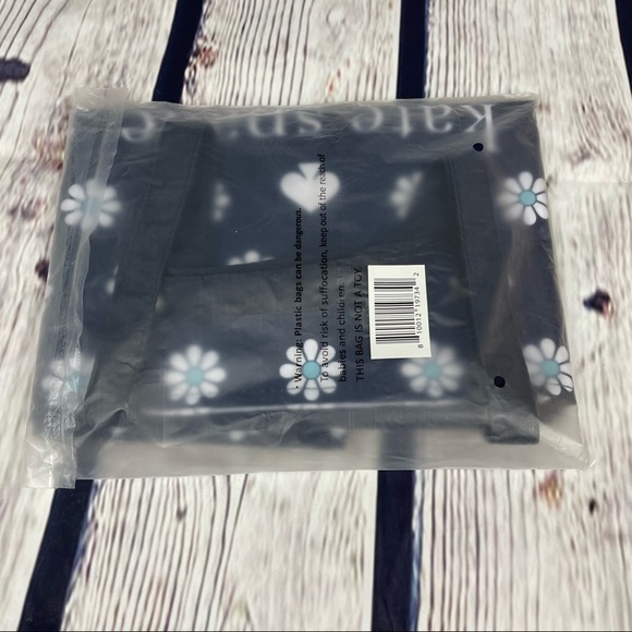 KATE SPADE Navy Daisy Large Cotton Canvas Bag - Picture 11 of 11